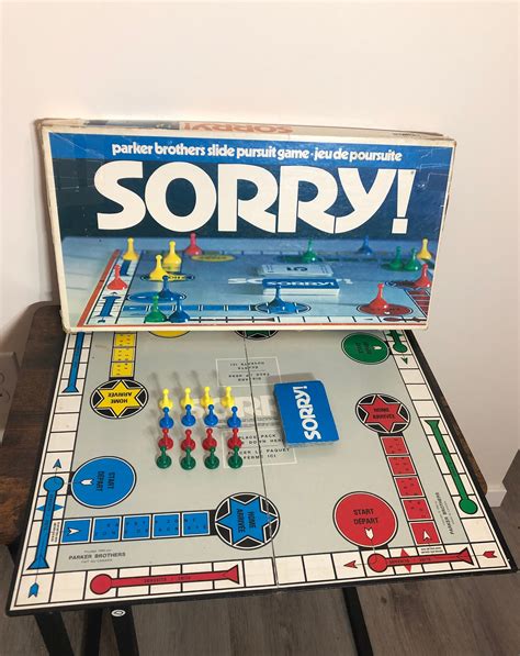 sorry game vintage